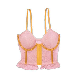 BOOTAYBAG CORSET/ BRALETTE IN PINK AND A MUSTARD COLOR MEDIUM